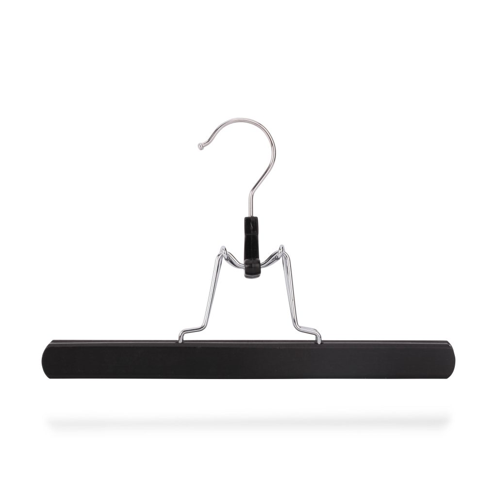 Klemmbügel für Hosen aus Holz, schwarz